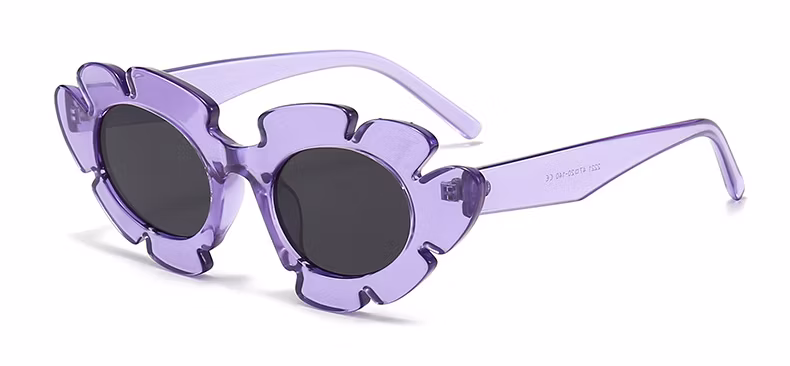 New Sunflower Flowers Funny Sunglasses Cat-Eye Sunglasses European and American Personality Holiday Style Party Sunglasses