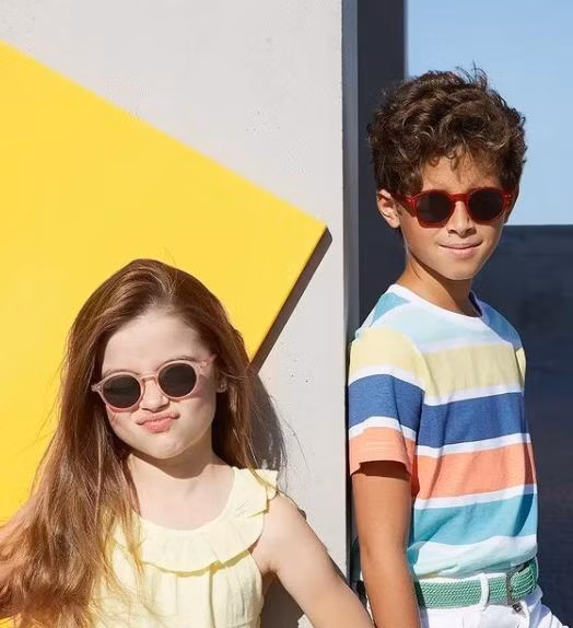 Factory Customized Logo Wholesale Best Sale PC with AC Lens Fashion Kids Sunglasses