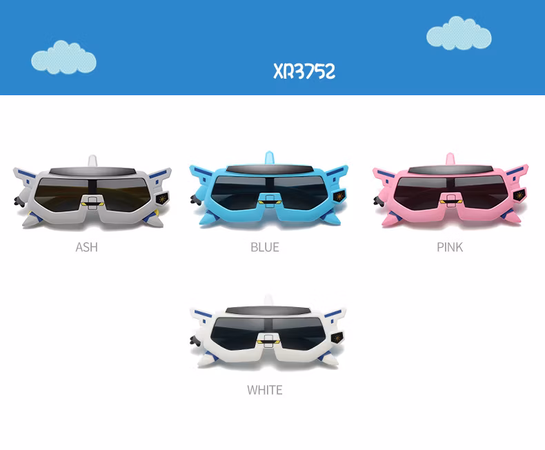 New Children′s Girls Fashion Sunglasses UV Protection Robot Cute Cartoon Sunglasses Baby Sunglasses