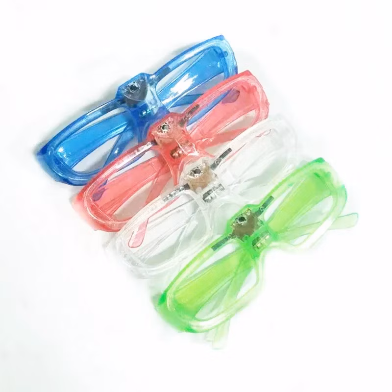 Wholesale Glow Dark Party Favors LED Smart Luminous Flashing Plastic Light up Glasses for Kids or Adult