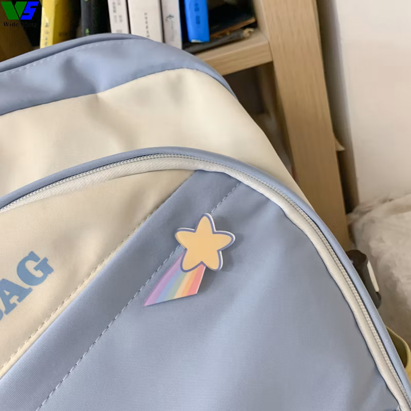 Wide Silver Favourite Schoolbags for Fashion Teens Girls Free Shipping 2024
