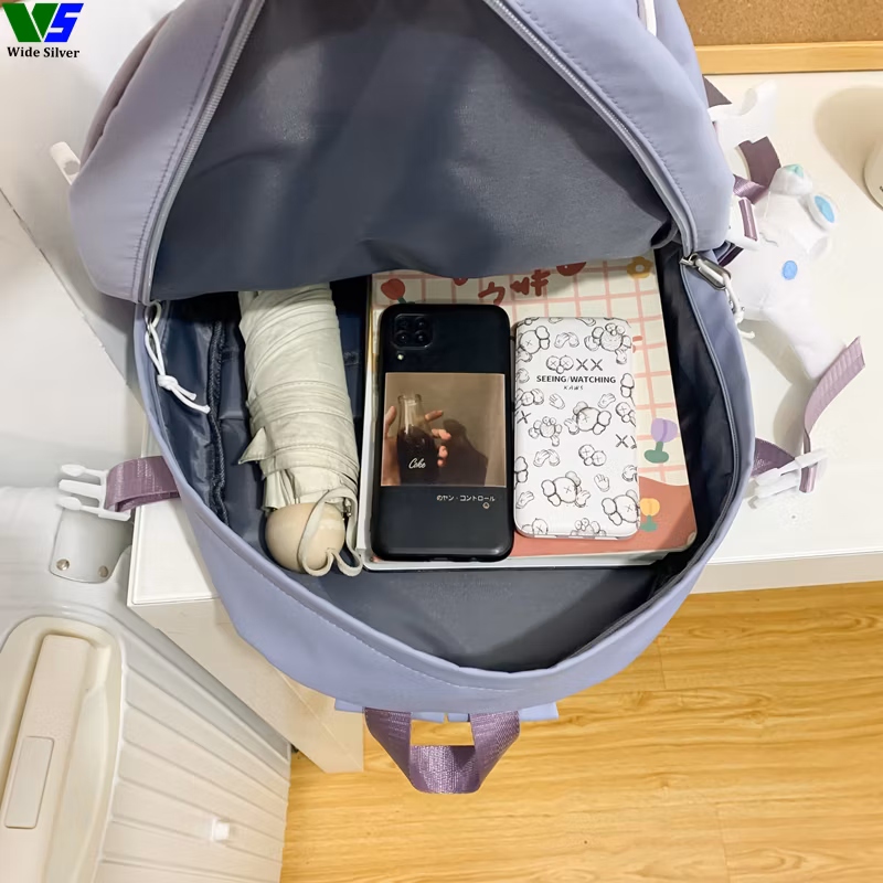 Wide Silver Best Price Coreanas Mochilas Escolares De Buena Calidad Schoolbag 2024