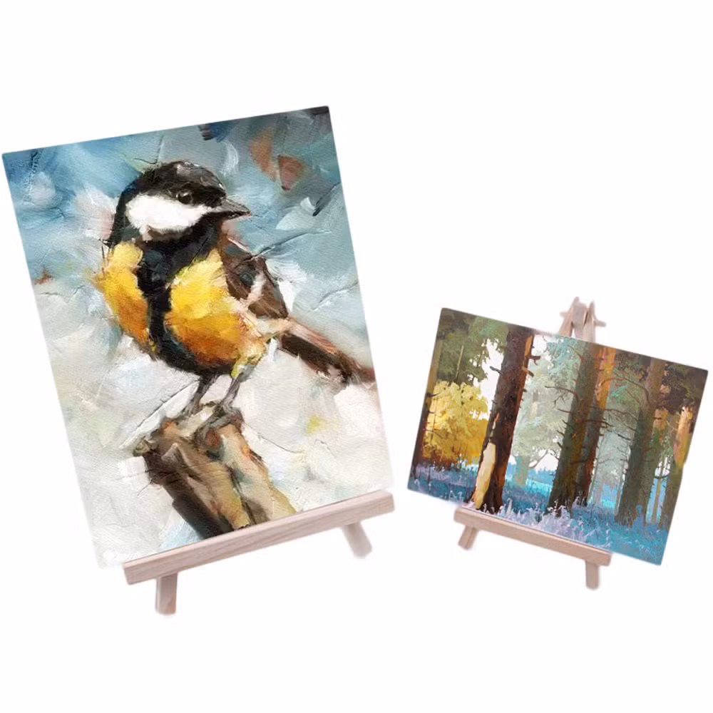 Idocraft Tabletop Wooden H-Frame Easel From 11.8′′ to 19.7′′, Portable Desktop Art Easel, Sturdy and Ajustable Easel Stand for Kids or Students