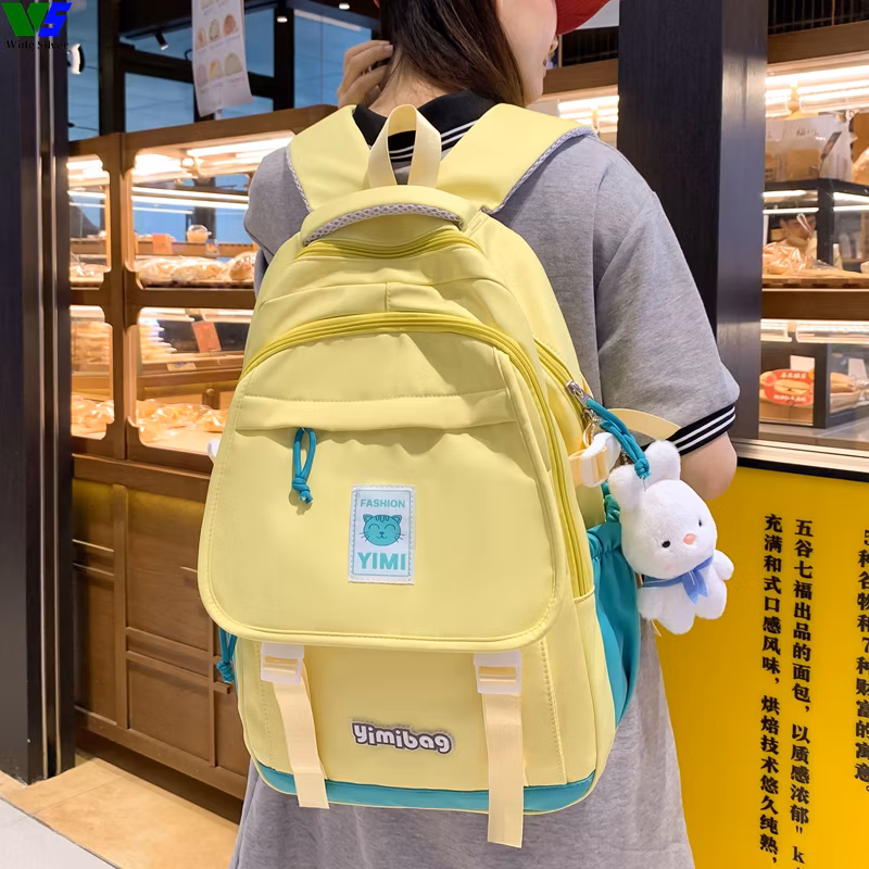 Wide Silver Good Quality Latest Designs Fancy School Backpacks for Kids 2024