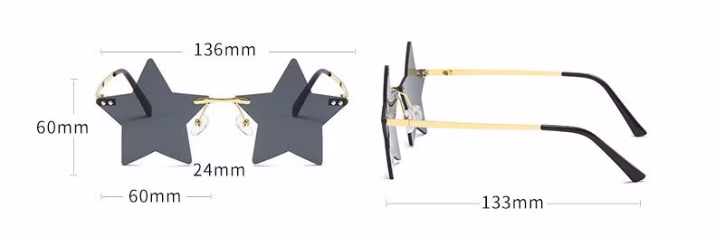 Star Shaped Sunglasses UV Protection Cheap Pink Girls Plastic Promotion Ladies Sunglasses