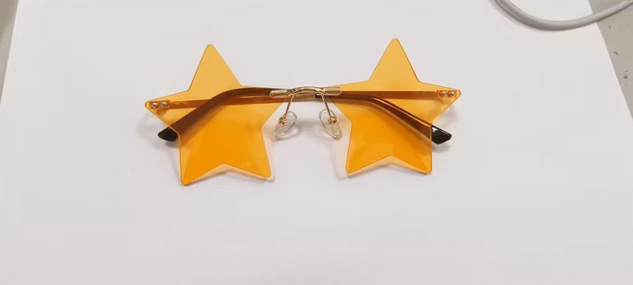 Star Shaped Sunglasses UV Protection Cheap Pink Girls Plastic Promotion Ladies Sunglasses