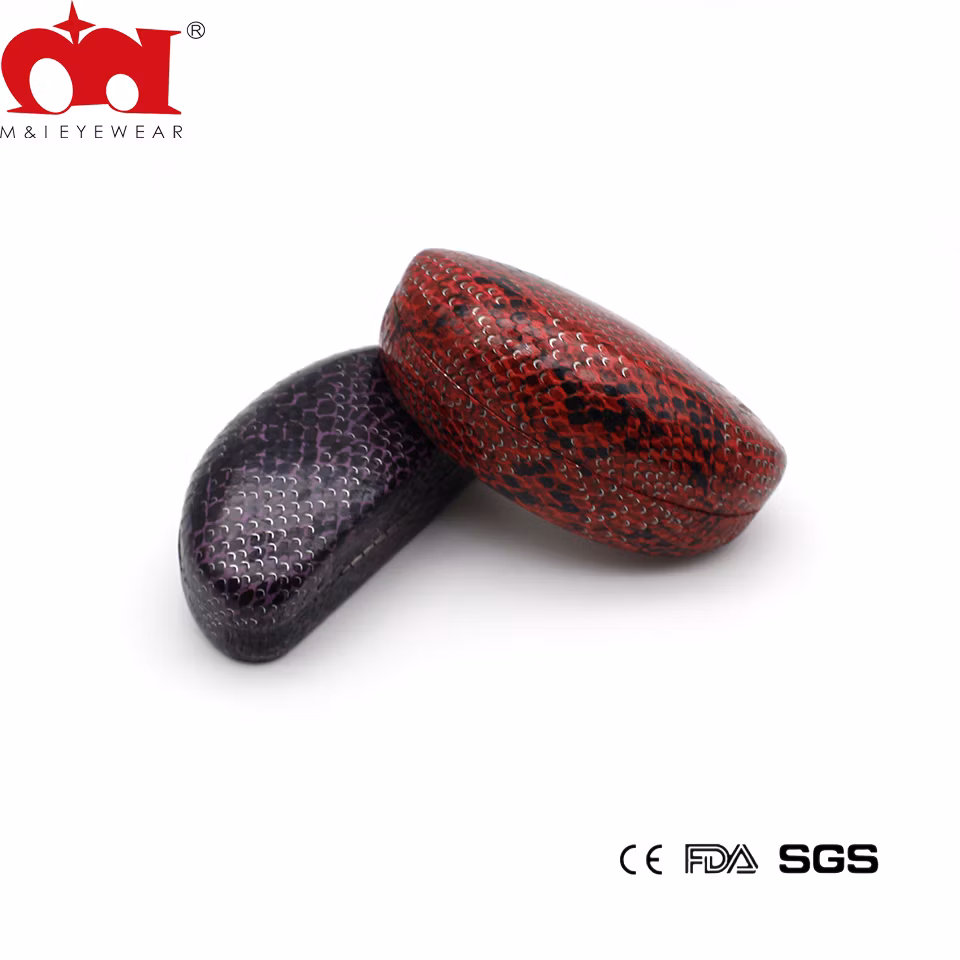 Wholesale Unbreakable Snakeskin Grain Two Color Fashion Sunglasses Case