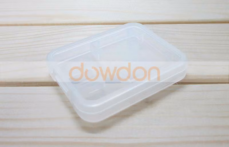 High Quality Transparent 2 in 1 Plastic Memory Card Case for SD Card Micro SD Card TF Card