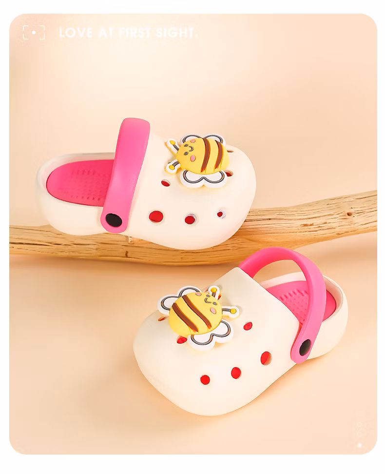 Kids Summer 2024 New Thick Soled EVA Sandals Girls Slippers Soft Soled Boys Beach Shoes