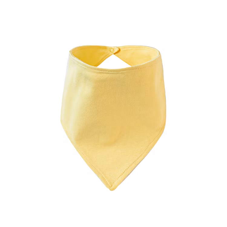 Newborn Children Cotton Solid Color Bib Triangle Towel Drool Towel Bibs Baby Wear Baby Clothes Kids Wear