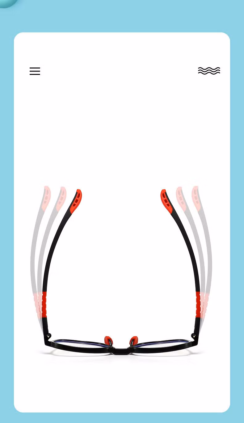 Ready to Ship Round Tr90 Kids Blue Light Blocking Glasses Frames Computer Eyewear