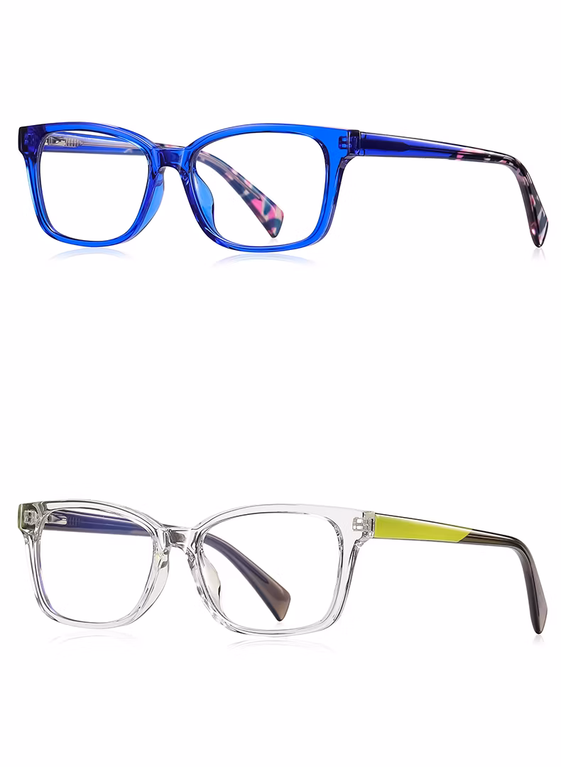 Comfortable Nose Bridge Casual Rectangle Shape Frame Anti-Blue Light UV Protection Ready Goods Kids Optical Frames