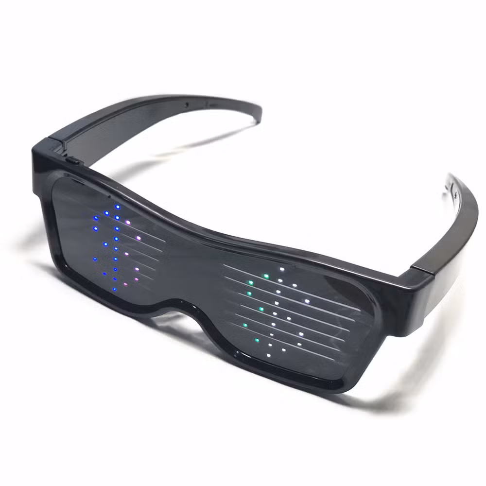 Party LED Glasses Disco Wine Bar Dynamic Flashing LED Glasses Blue Tooth APP Support Customizable Light up Glass USB Charging