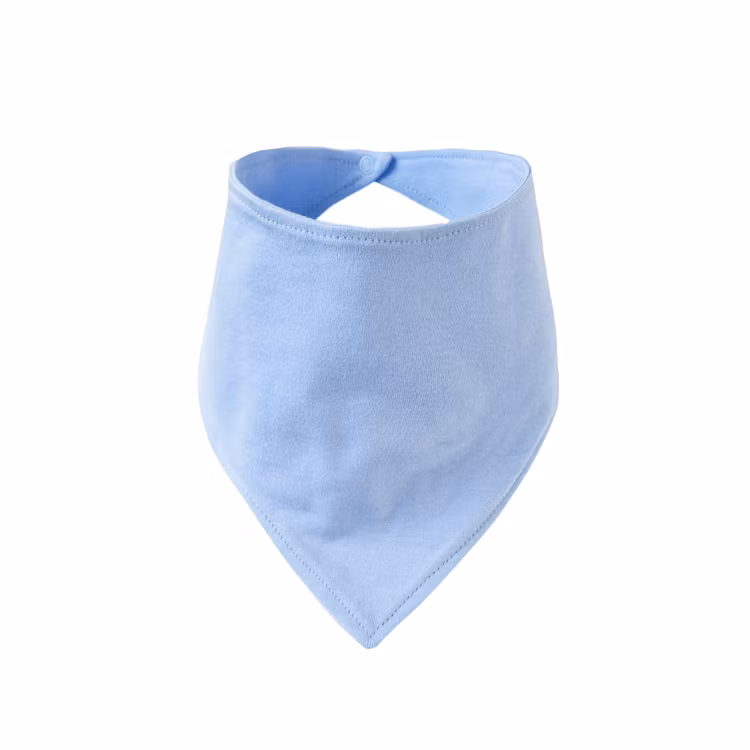 Newborn Children Cotton Solid Color Bib Triangle Towel Drool Towel Bibs Baby Wear Baby Clothes Kids Wear