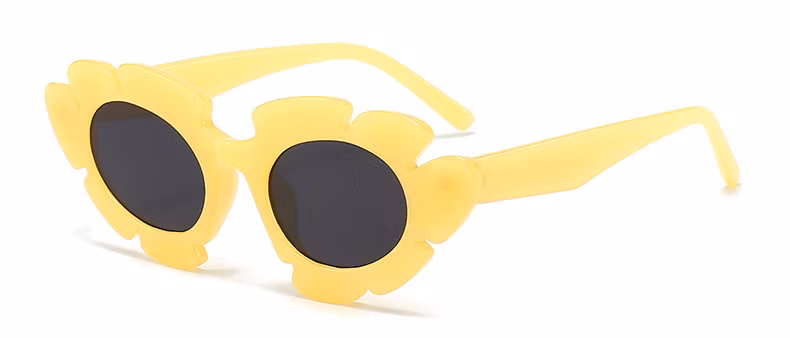 New Sunflower Flowers Funny Sunglasses Cat-Eye Sunglasses European and American Personality Holiday Style Party Sunglasses