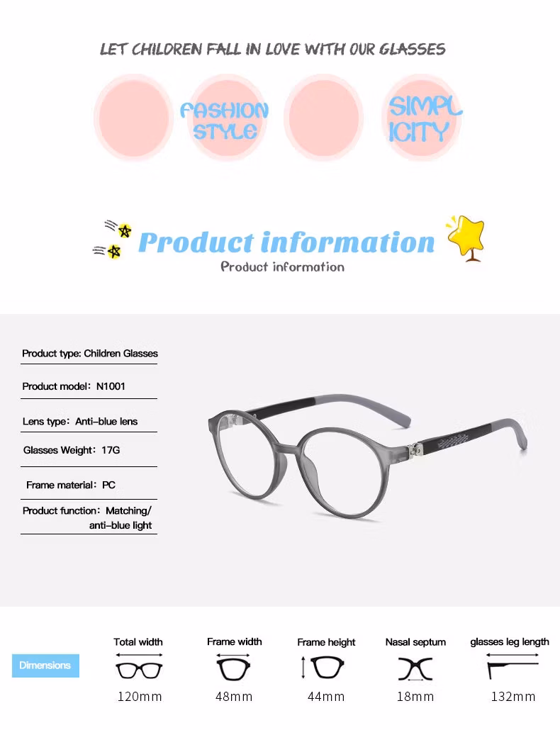Newest Fashion Trend Factory Customization 360-Degree Rotatable Glasses Frame Boys Girls Kids Children Anti-Blue Glasses