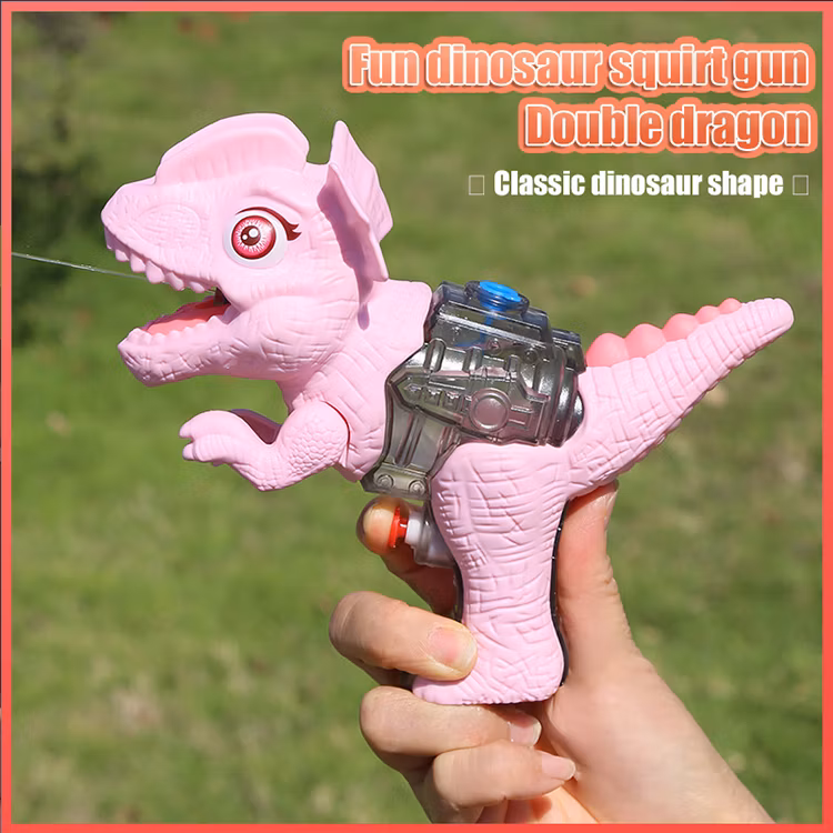 2024 Summer Water Spray Gun Amazon Trend Dinosaur Electric Outdoor Plastic Toy for Kids
