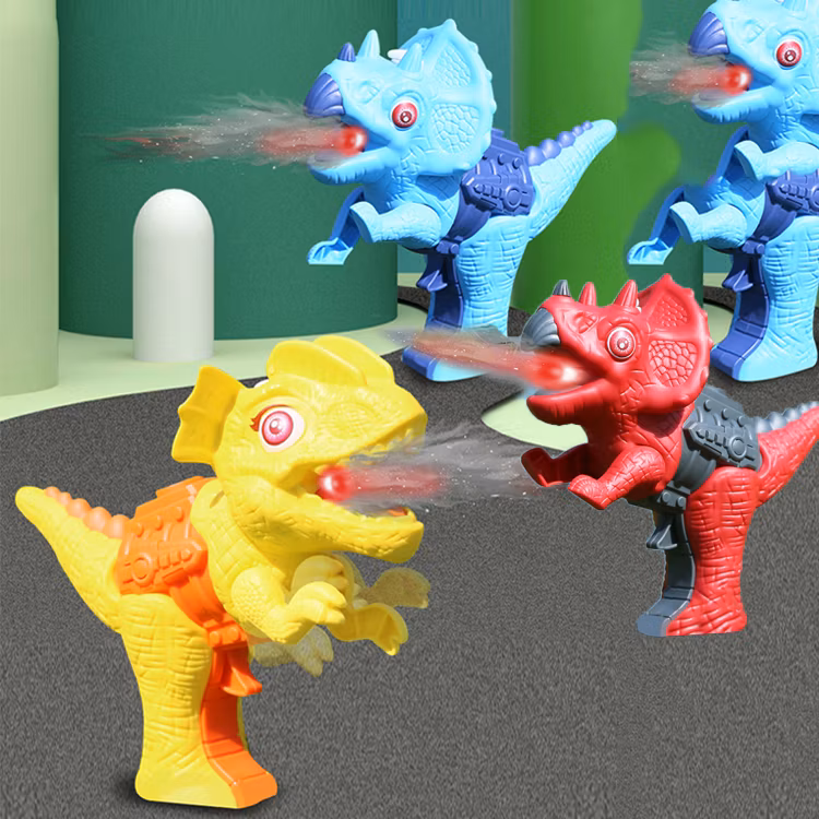 2024 Summer Water Spray Gun Amazon Trend Dinosaur Electric Outdoor Plastic Toy for Kids