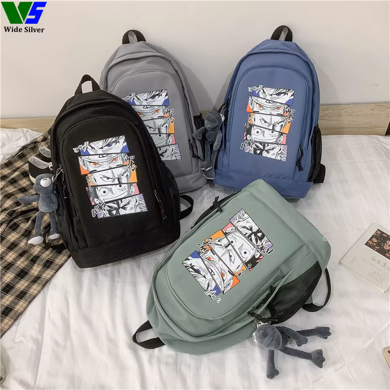 Wide Silver Rushed Casual Verified Customizable Schoolbag Free Shipping 2024