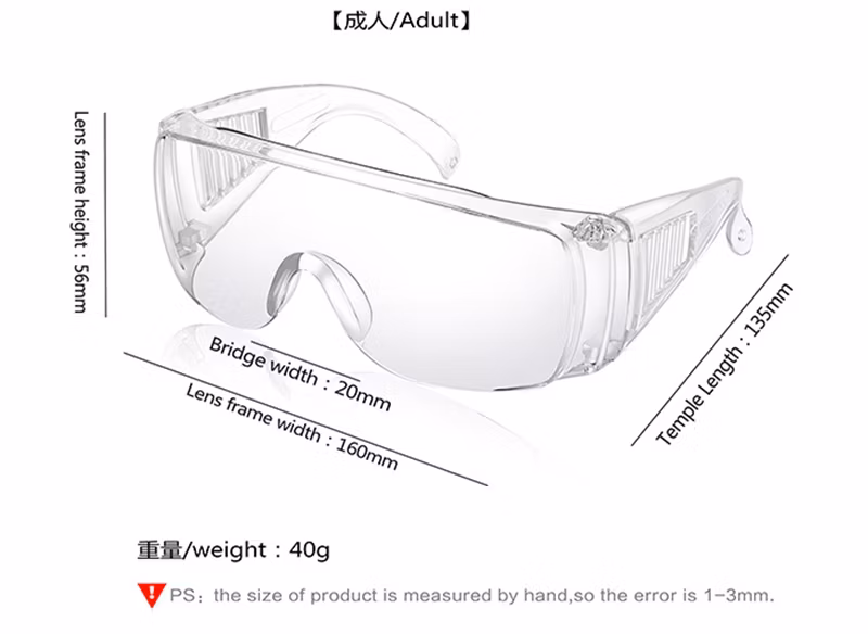 Fashion Large Frame Children Outdoor Sport Sunglasses Face Screen Transparent Anti Fog Kids Safety Glasses