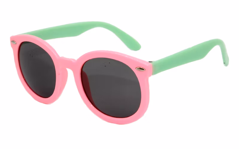 Oversize Unique Lovely Dots Cartoon Style Oval Frame Sunglass for Kids