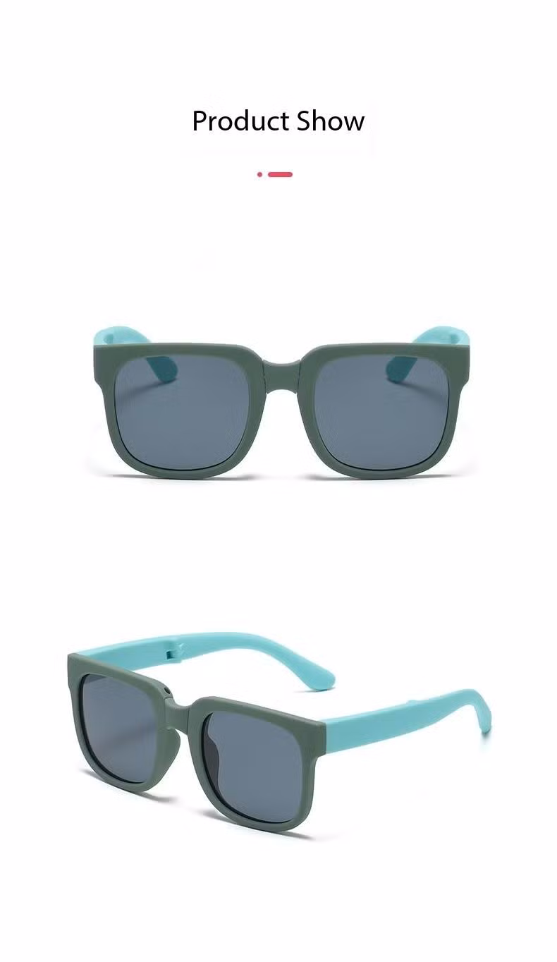 Ready Wholesale/Retail Folding Tpee Kids Sunglasses for Girls & Boys