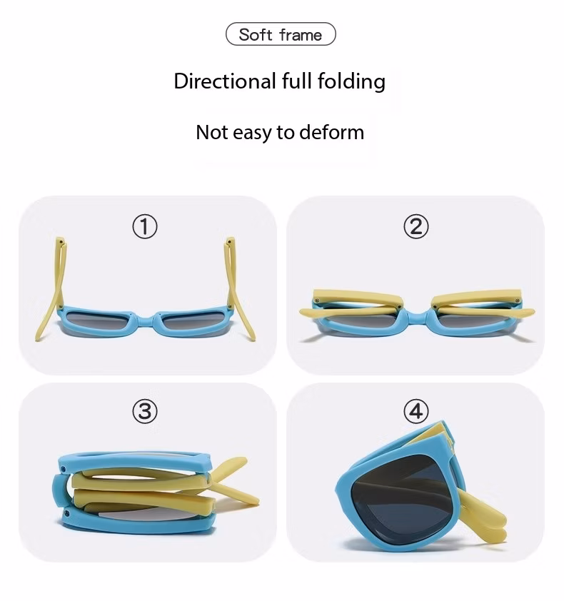 Ready Wholesale/Retail Folding Tpee Kids Sunglasses for Girls & Boys