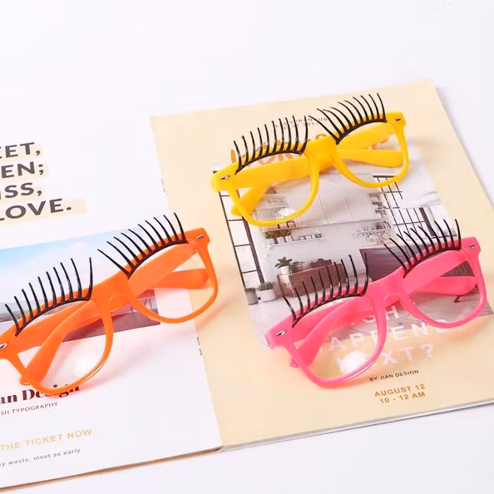 Wholesale Custom Logo False Eyelashes Funny Personality Funny Glasses Men Party Sunglasses
