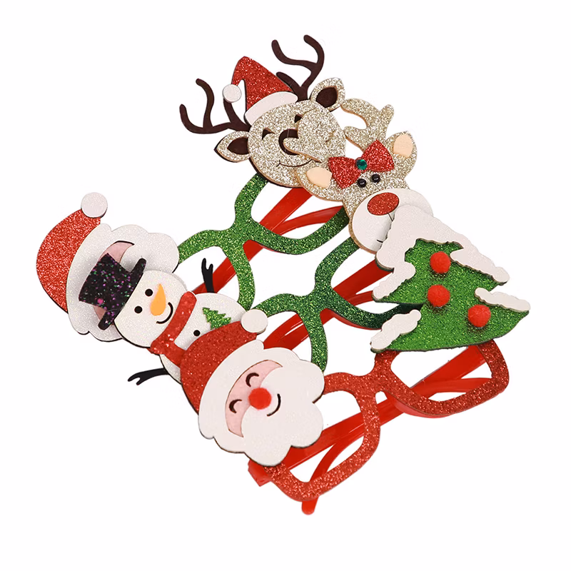 Wholesale Santa Claus Decorative Eyeglasses Adult Children′s Frames