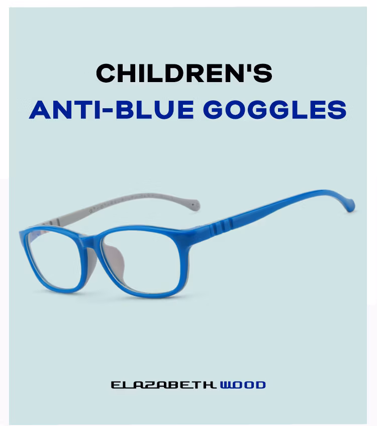 Blue Light Blocking Tpee Rubber Tr90 Kids Glasses