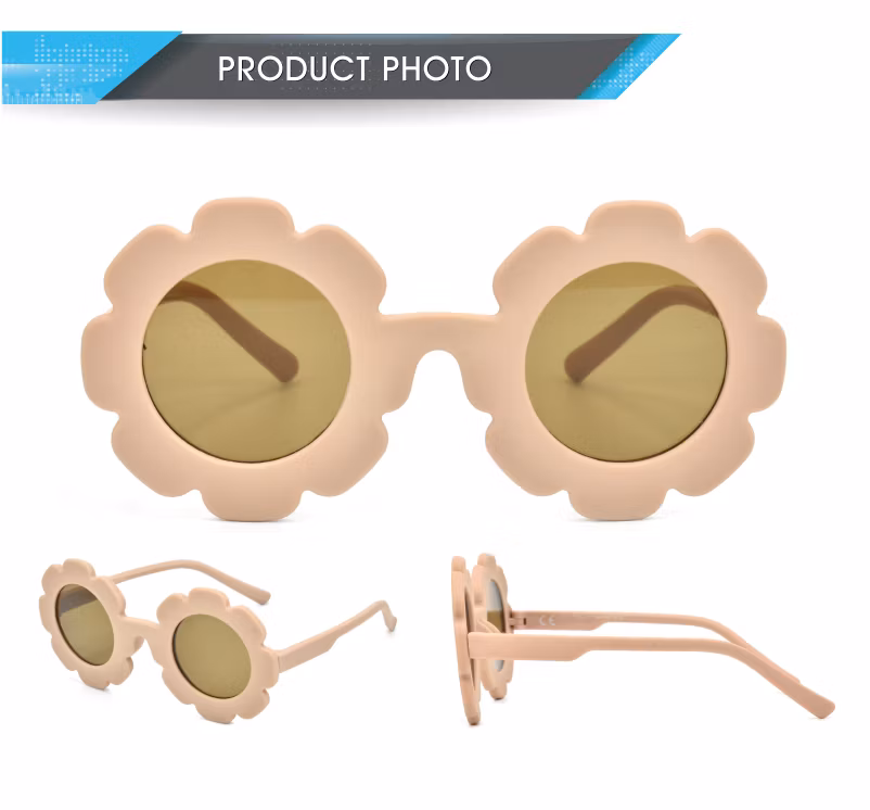 Pilot Optics Latest Fashion Children′s Sun Glasses Cute Flower Kids Party Sunglasses