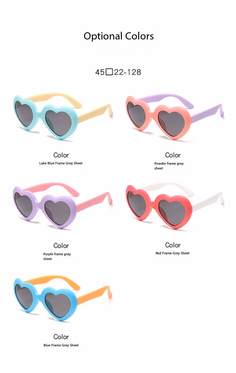 100% UV Protection TPR/ Rubber Flexible Kids Sun Glasses TPE Polarized Sunglasses