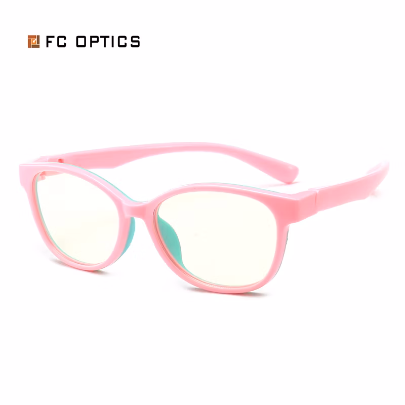 Quick Shipping Wholesale Design Eyeglasses Frame Silicon Anti Blue Light Glasses for Children Optical Eyewear