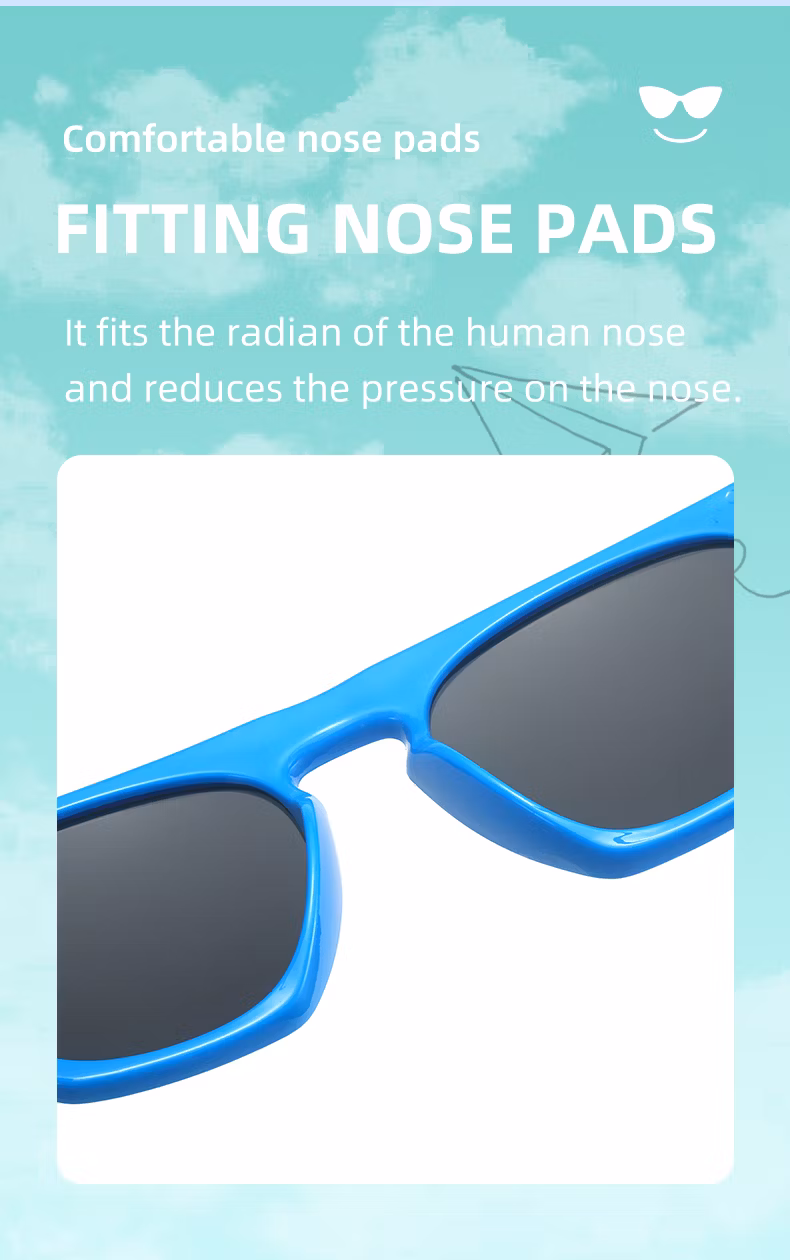 Latest Design High Quality Children′s Sunglasses Shades Square Glasses Fashion Kids Sunglasses Boy Girl Unisex PC UV400