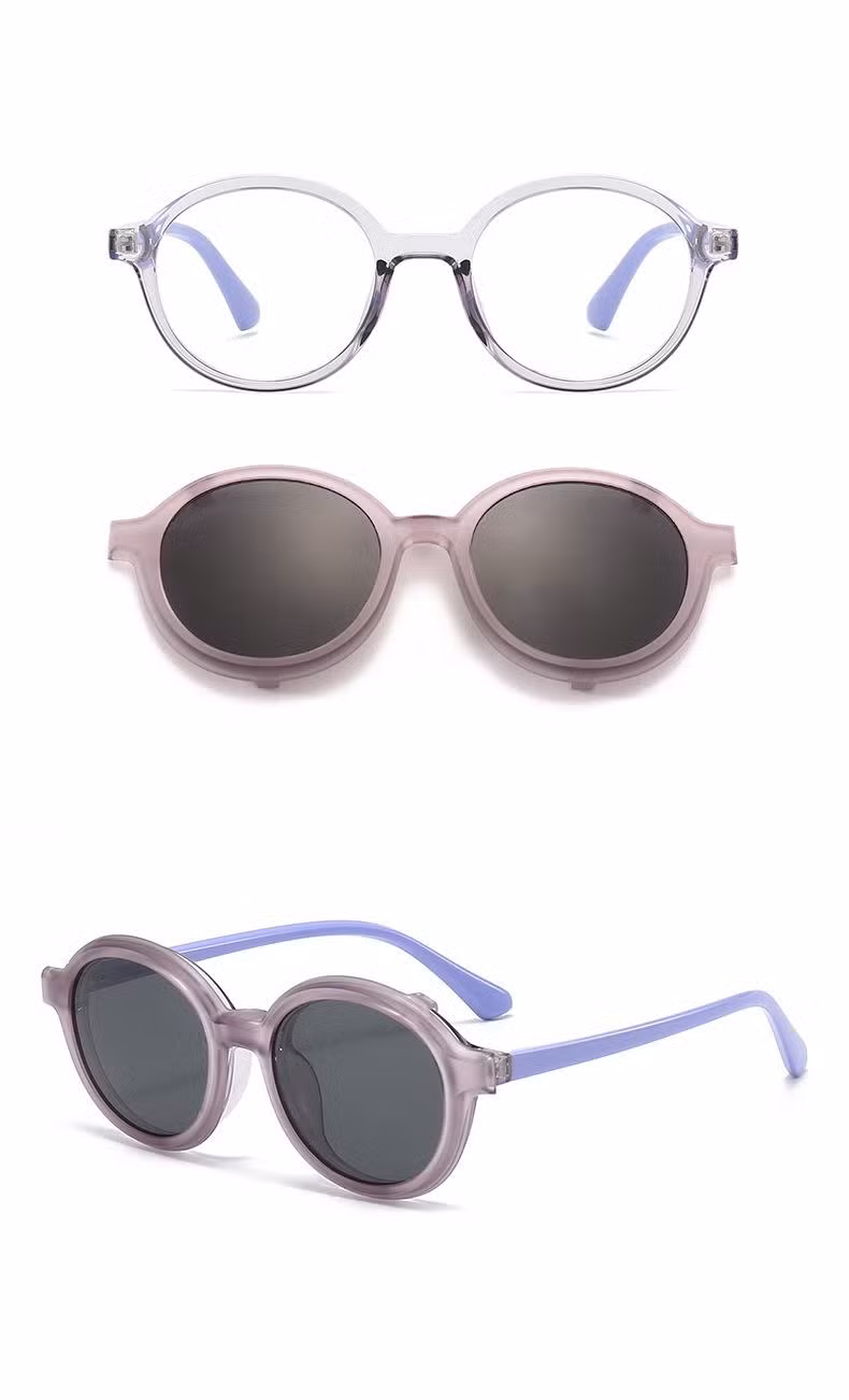 Frames Color Changeable Optical Frame for Kids with Fashionable Clip on Baby Sunglasses
