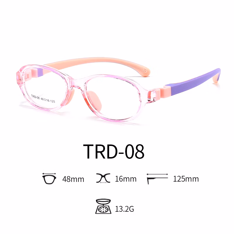 2020 Anti Blue Light Glasses Tpee Rubber Flexible Kids Nerd Glasses