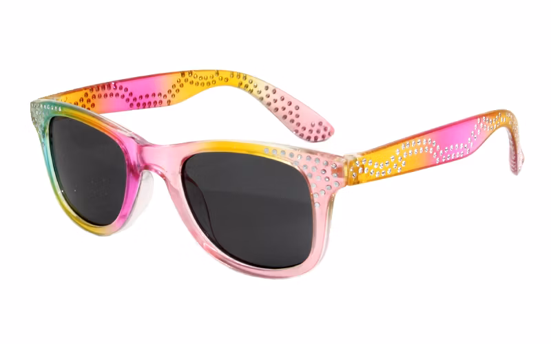 Factory Customization Candy Colors Lovely Fashion Design Rectangle Frame Kids Sunglasses