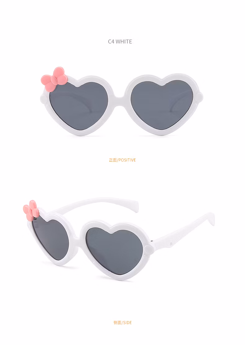 Fashion Children′s Sunglasses Girls Boys UV Protection Sun Protection Love Sunglasses Manufacturers Wholesale Glasses