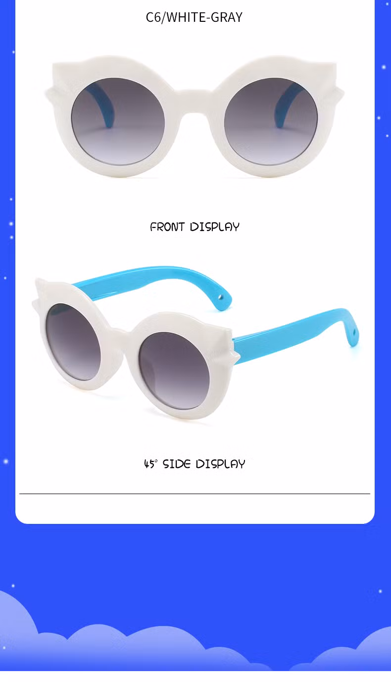 Wholesale Fashion Vintage Quality Cheap UV400 Ready Stock Plastic Children Sunglasses