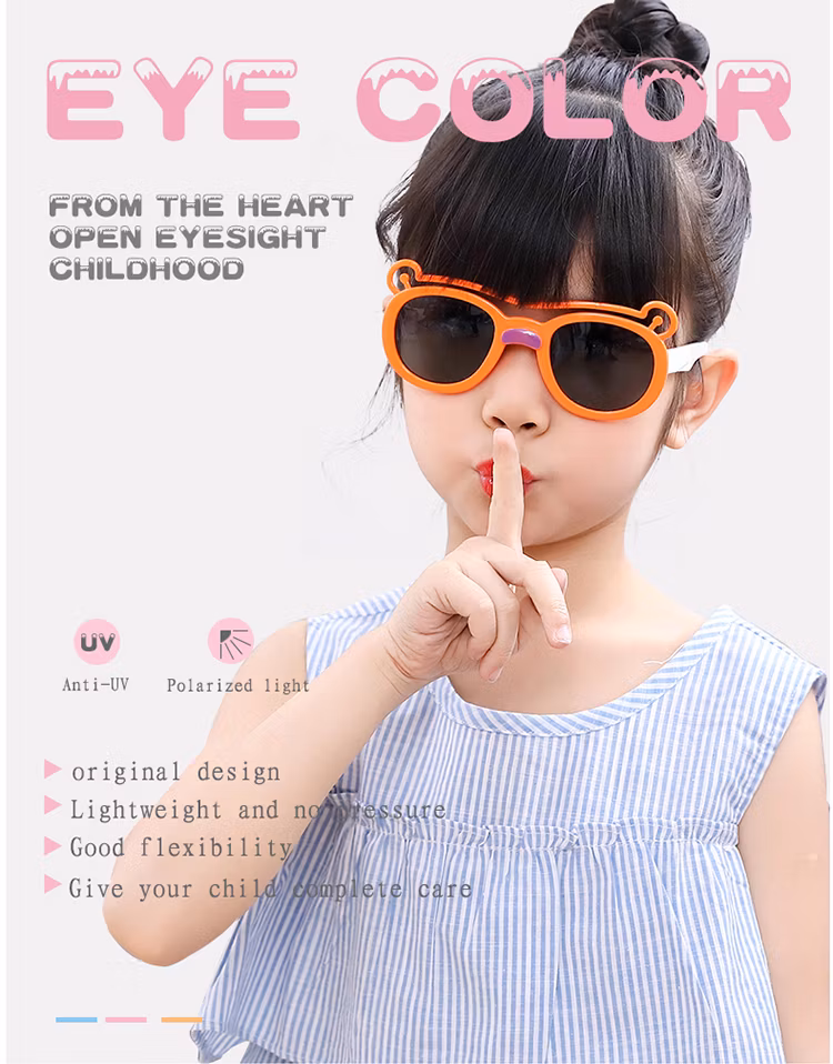 New Kids Sunglasses Bear Design Baby Sun Glasses