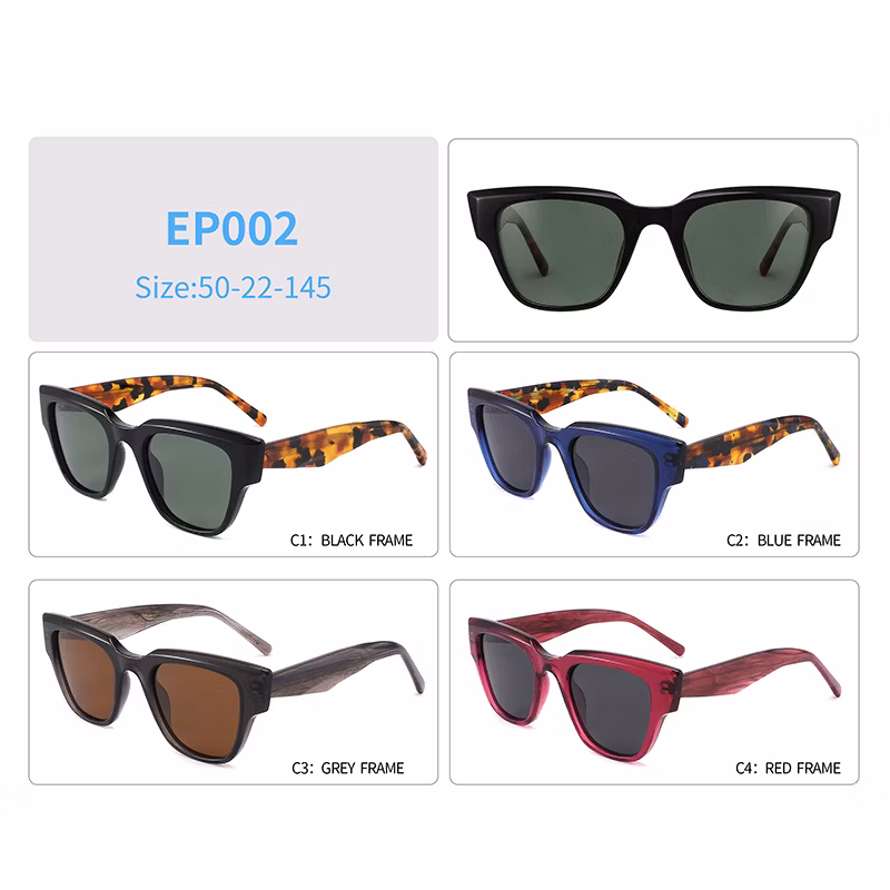 Nice Quality Small MOQ for Women with CE Injection Acetate Sunglasses