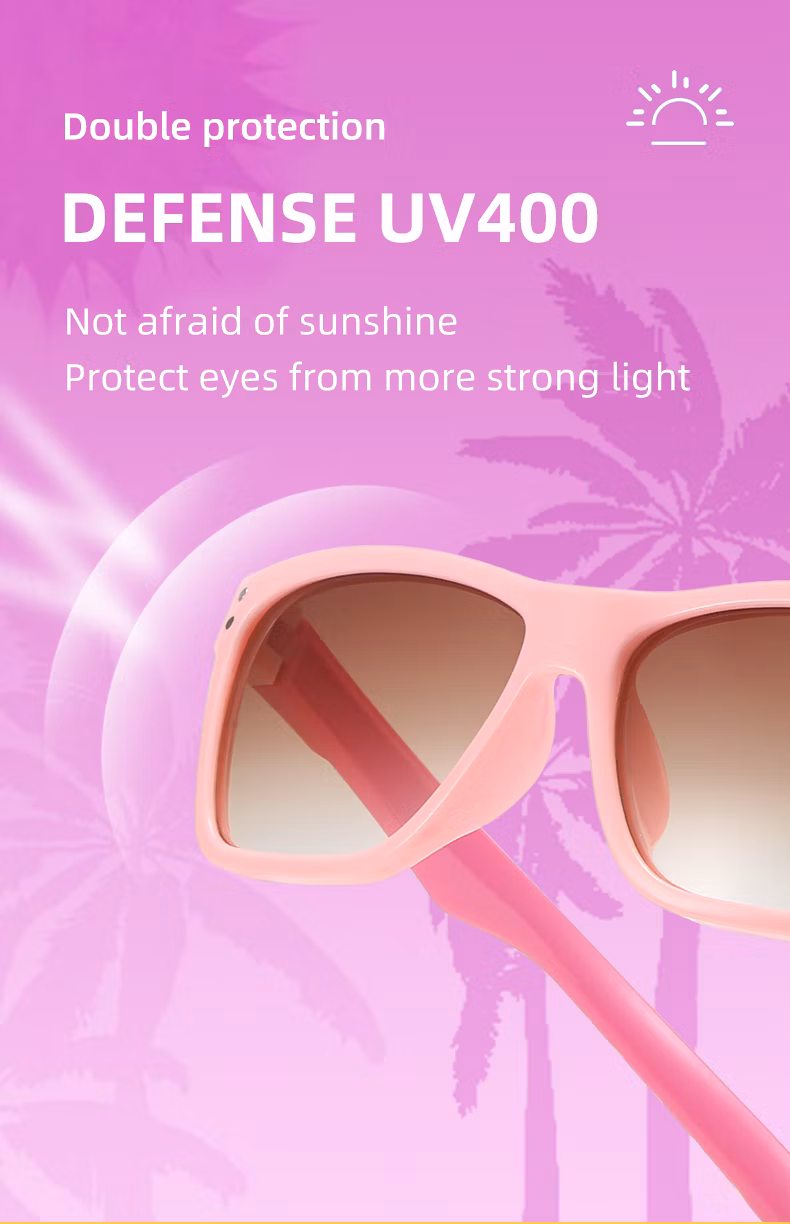 Cheap Wholesale Rectangle Frame Baby Girls Boys Kids Sunglasses PC Children Sun Glasses AC Unisex Fast Delivery
