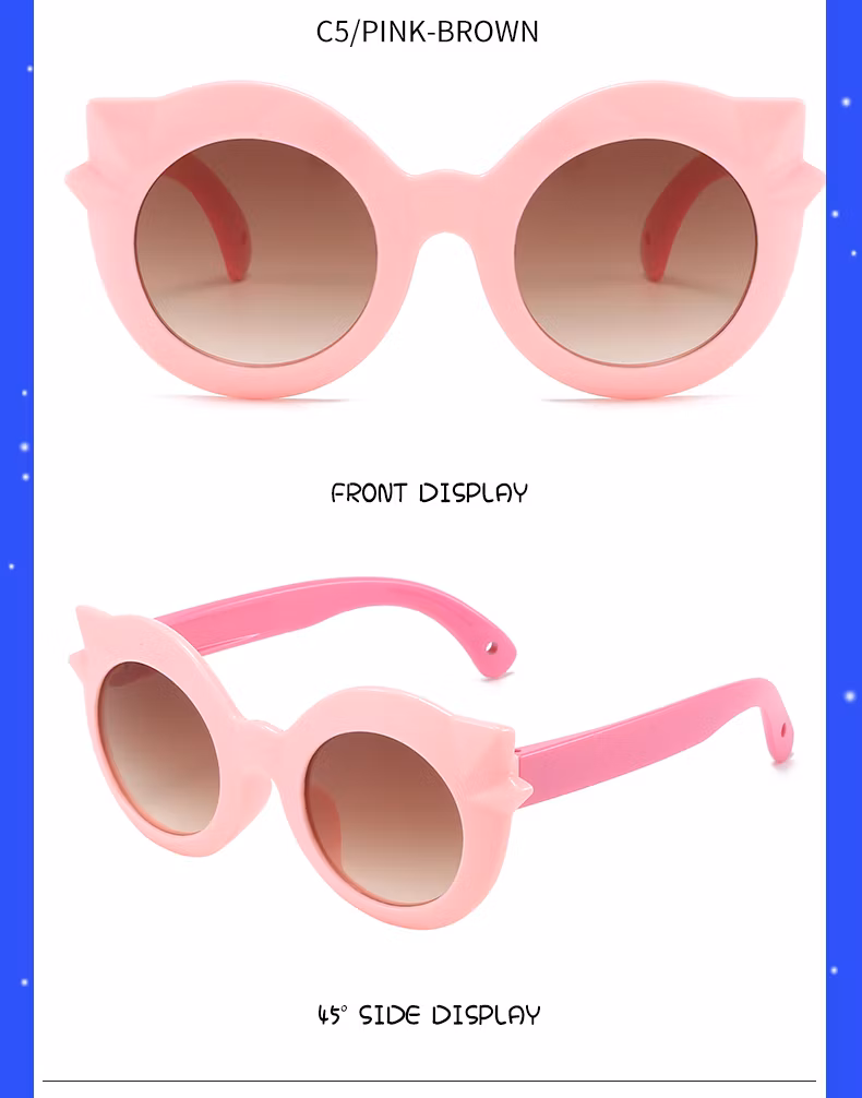 Wholesale Fashion Vintage Quality Cheap UV400 Ready Stock Plastic Children Sunglasses