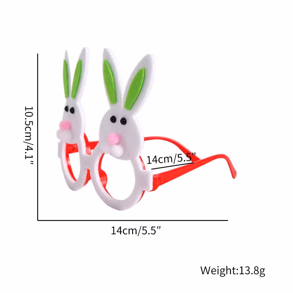 New Easter Cartoon Rabbit Glasses Children′s Party Decorations Chicken Egg Glasses Frame