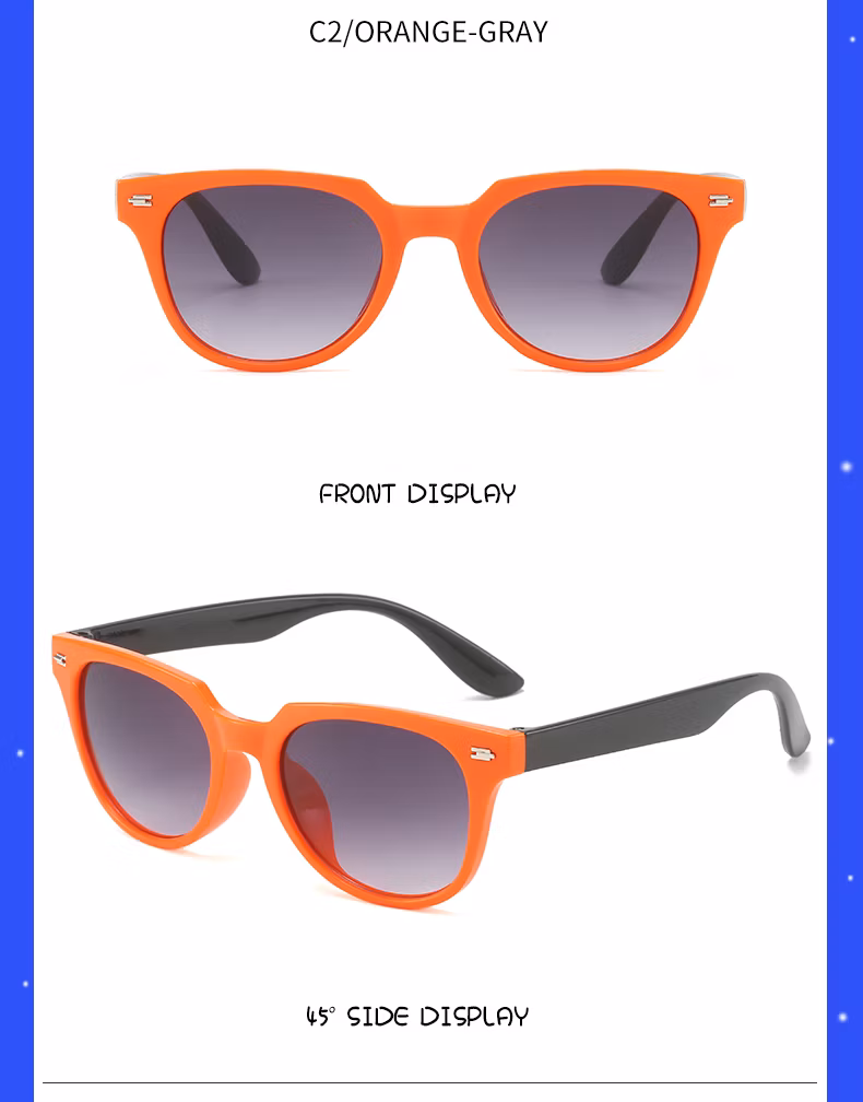 Plastic Kids Children Eyewear CE UV400 OEM Custom Logo PC Sunglasses