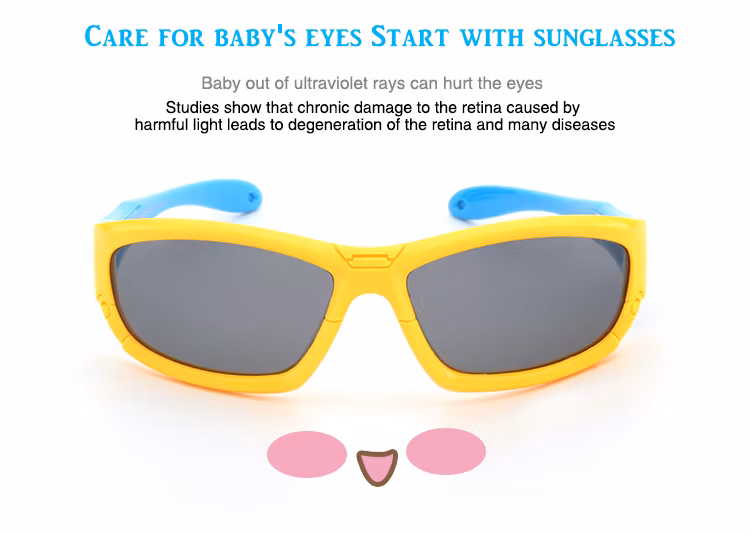 Custom Mirror 100% Polarized Lenses Kid Sport Sunglasses for Cycling