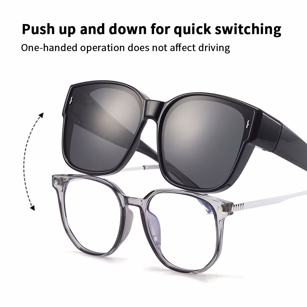 Polarized Lenses Sun Glasses Fit Over Glasses Tr90 Sunglasses Polarized Oversized Frame