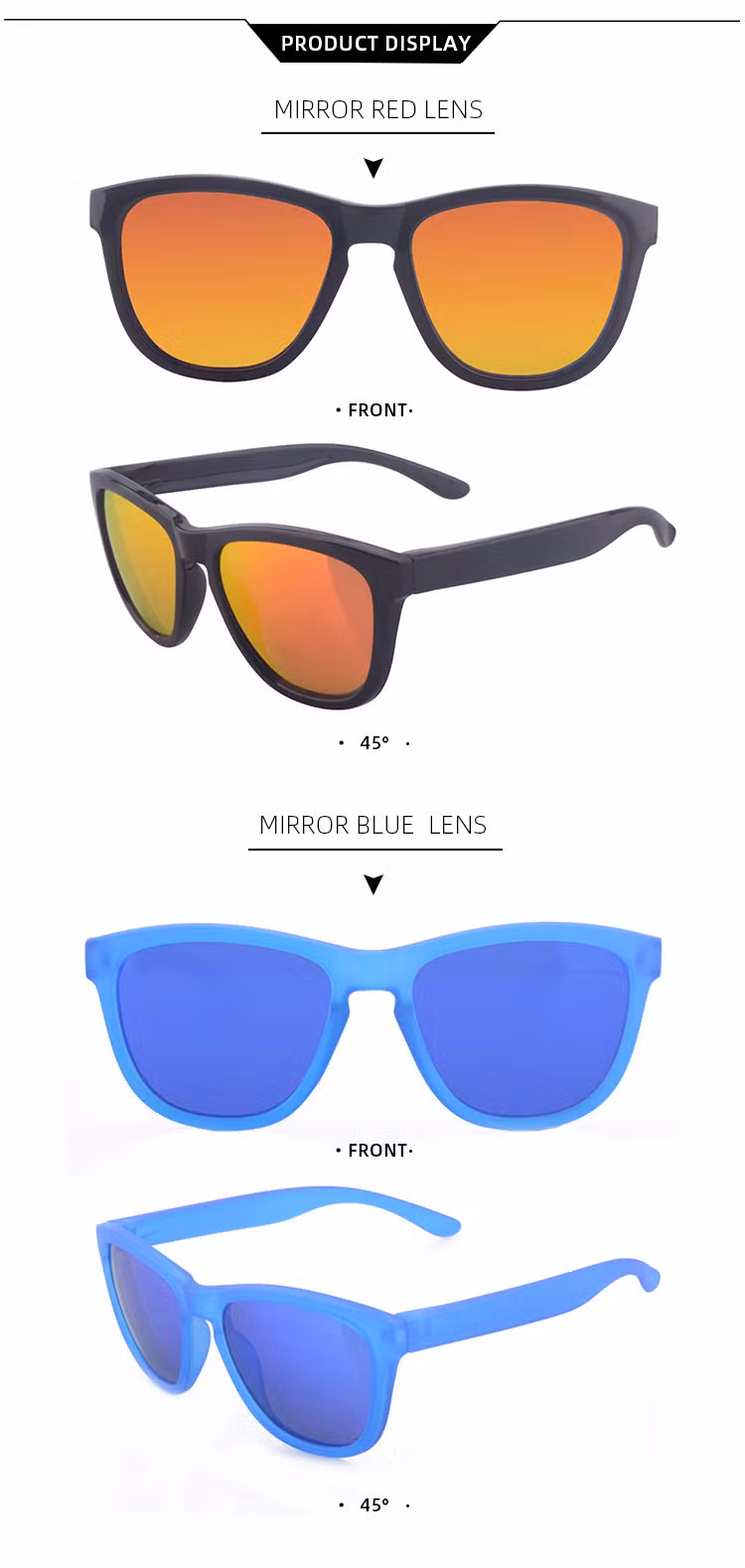 Fashion Wholesale 100% UV Protection Rubber Flexible Toddler Kids Polarized Sunglasses for Boys Girls