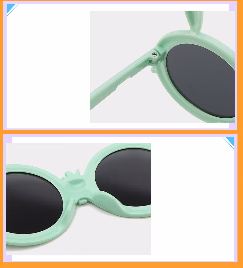 New Children′s Sunglasses Fashion Cartoon Rabbit Radish Style Sunglasses Outdoor UV Protection Sunshade Glasses