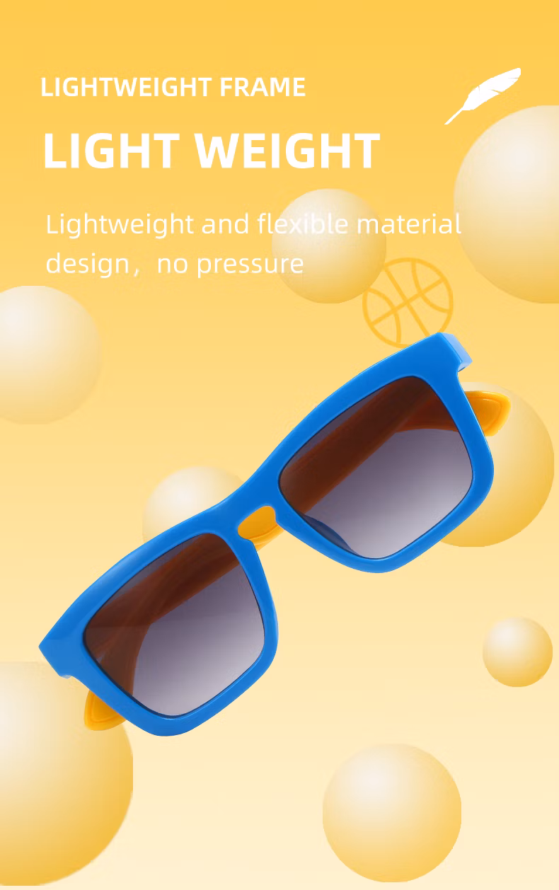 Kids Square Sunglasses PC Shades Sunglasses UV 400 Children′s Fashion PC Sunglasses for Boys and Girls